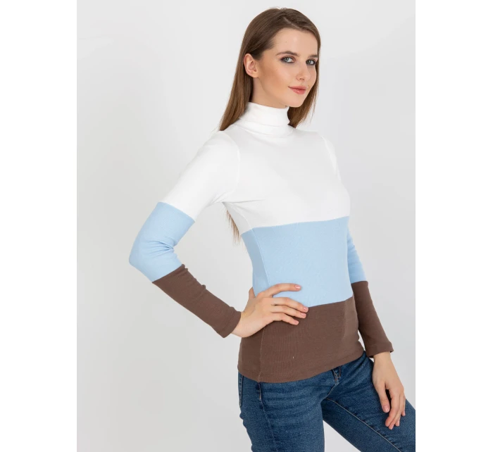 Dámská halenka RV BZ 8465 1.37P bílá a modrá - FPrice