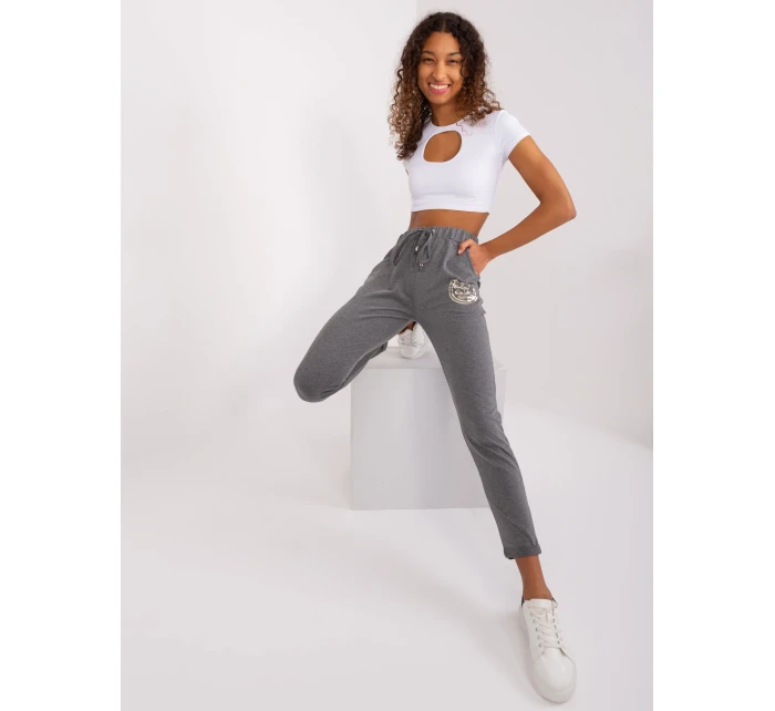 Tepláky RV DR 9260.61 tmavě šedá