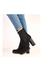 Boty na podpatku model 220579 Solea Boty na podpatku model 220579 Solea