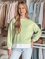 Dámská oversize mikina LUZZIO mint FashionStreet BY1381