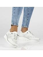 Dámské kožené ažurové polobotky Filippo model 22097348