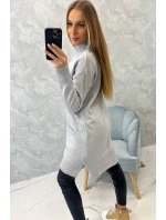 Svetr se stojáčkem světle šedý Svetr se stojáčkem světle šedý