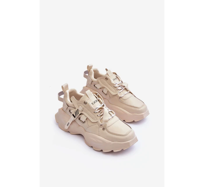 Sportovní Boty Sneakersy GOE MM2N4015 Bežové