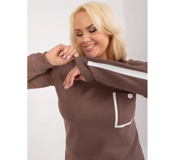 Bluzka RV BZ model 19755153 brązowy - FPrice Bluzka RV BZ model 19755153 brązowy - FPrice
