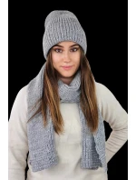 Set čepice a šála model 20794876 šedý - Kamea