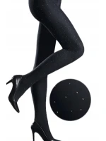 PUNČOCHÁČE S POTISKEM STŘÍBRNÝCH KAPEK 40 DEN