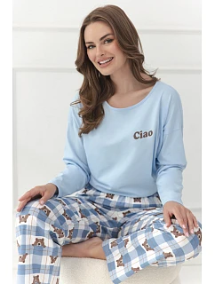 3631 DÁMSKÉ DLOUHÉ PYŽAMO FREJA S–XL
