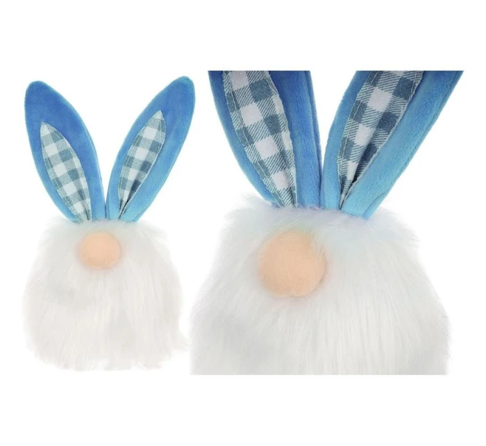 Včelí zajíc 18 cm modrá jarní dekorace dětské