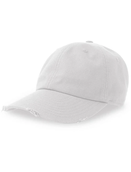 Atlantis Headwear Dad Hat Destroyed-S 6 panelová baseballová kšiltovka 33.0243 white Atlantis Headwear Dad Hat Destroyed-S 6 panelová baseballová kšiltovka 33.0243 white