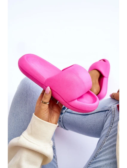 Dámské lehké pěnové pantofle na platformě Fuchsie Milton Dámské lehké pěnové pantofle na platformě Fuchsie Milton