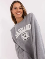 Mikina EM BL 617 model 20811691 melange šedá - FPrice Mikina EM BL 617 model 20811691 melange šedá - FPrice