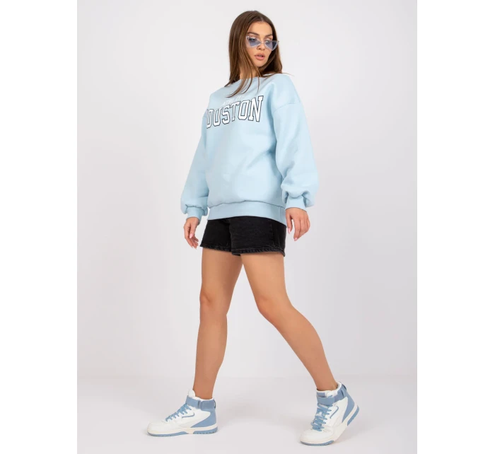 Mikina EM BL 617 model 17047518 světle modrá - FPrice Mikina EM BL 617 model 17047518 světle modrá - FPrice