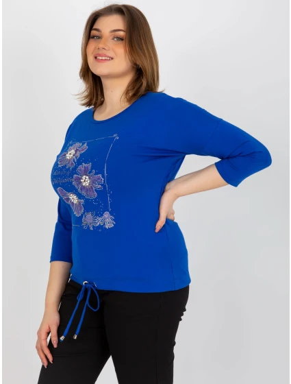 Dámská halenka RV BZ 8457.47P tmavě modrá - FPrice Dámská halenka RV BZ 8457.47P tmavě modrá - FPrice