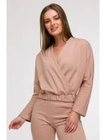 model 21047166 Zavinovací mikina mocca - BeWear
