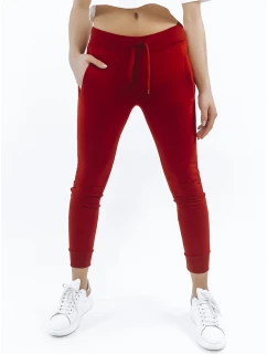 Dámské tepláky FITS červené UY0537