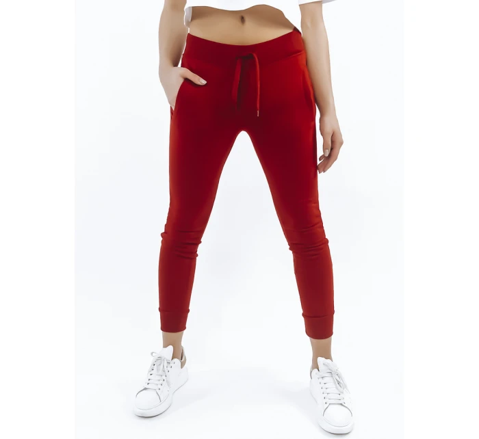 Dámské tepláky FITS červené UY0537