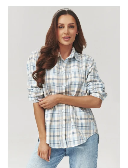 Košile s dlouhým rukávem  model 223229 Makadamia