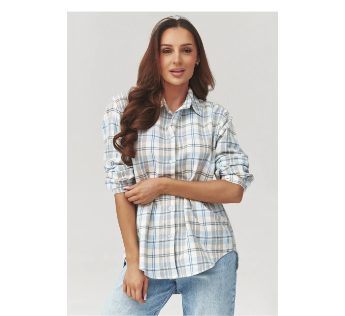 Košile s dlouhým rukávem  model 223229 Makadamia