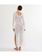 BEACH MYWEAR - Háčkované maxi šaty se šněrováním a zlatými korálky Triumph