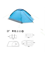 Kempinkový stan NILS CAMP Nightfall NC6033 pro 2 osoby modrý Kempinkový stan NILS CAMP Nightfall NC6033 pro 2 osoby modrý
