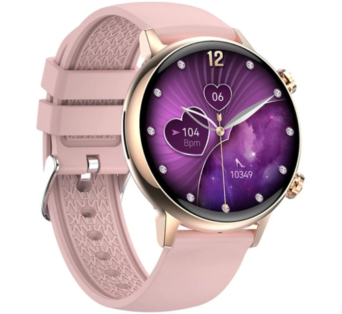 Dámské chytré hodinky RUBICON RNCF09 Rose Gold/Pink SMARUB234 Dámské chytré hodinky RUBICON RNCF09 Rose Gold/Pink SMARUB234