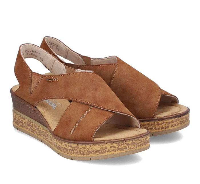 damskie na brązowe model 22087167 - Rieker damskie na brązowe model 22087167 - Rieker