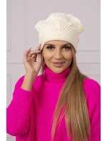 Dámská čepice Uliana K408 dark ecru Dámská čepice Uliana K408 dark ecru