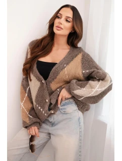 Dámský svetr s model 21774791 na knoflíky fango - K-Fashion