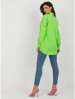 Světle zelená oversized košile s potiskem