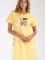 Dámské domácí šaty s krátkým rukávem Kačenka