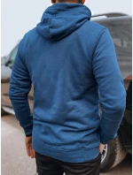 Pánská modrá mikina s potiskem Dstreet model 21976090 - FashionStreet Pánská modrá mikina s potiskem Dstreet model 21976090 - FashionStreet