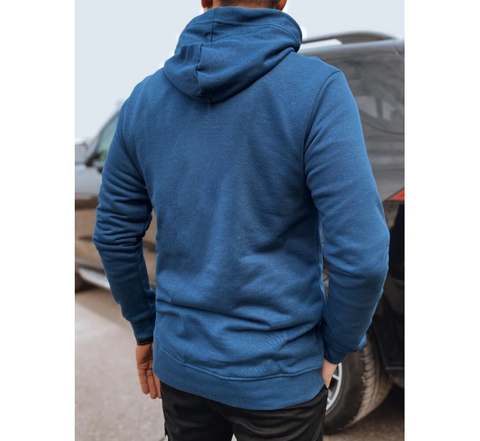 Pánská modrá mikina s potiskem Dstreet model 21976090 - FashionStreet Pánská modrá mikina s potiskem Dstreet model 21976090 - FashionStreet