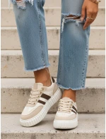 Dámské tenisky na platformě béžové FashionStreet ZY1393