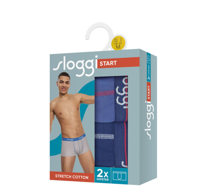 Pánské boxerky Start Hipster C2P box - MULTIPLE COLOURS 2 - vícebarevné V002 - SLOGGI