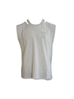 Tričko Nike Standard Issue Top Wmns Birch Heather/Pale Ivory - CZ7221-051