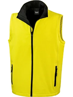R Pánská 2vrstvá softshell vesta "Printable" 30. yellow/black model 22428303 - Result