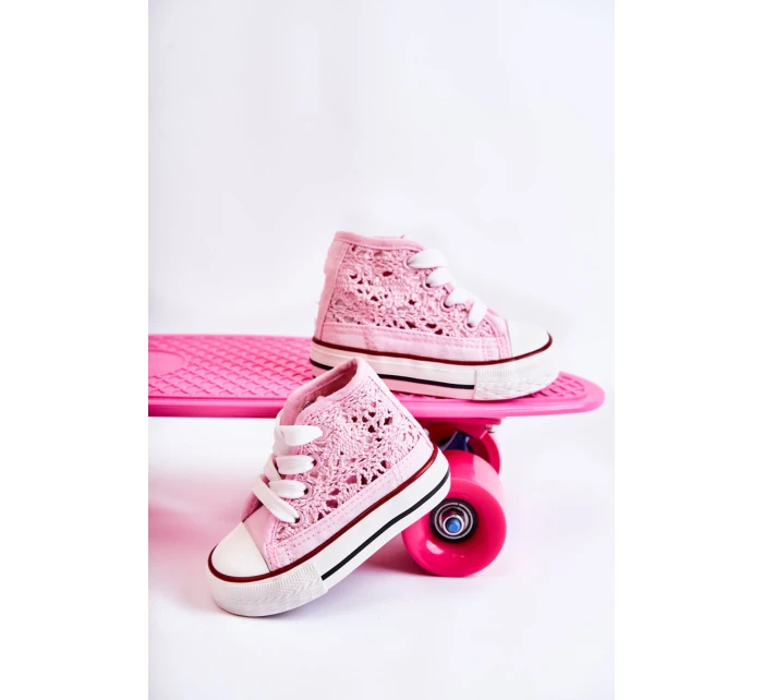 Dětské vysoké tenisky Pink Mona Dětské vysoké tenisky Pink Mona
