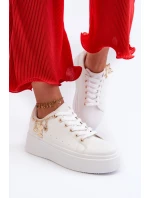 Dámské tenisky s ozdobou Bílé Celedria