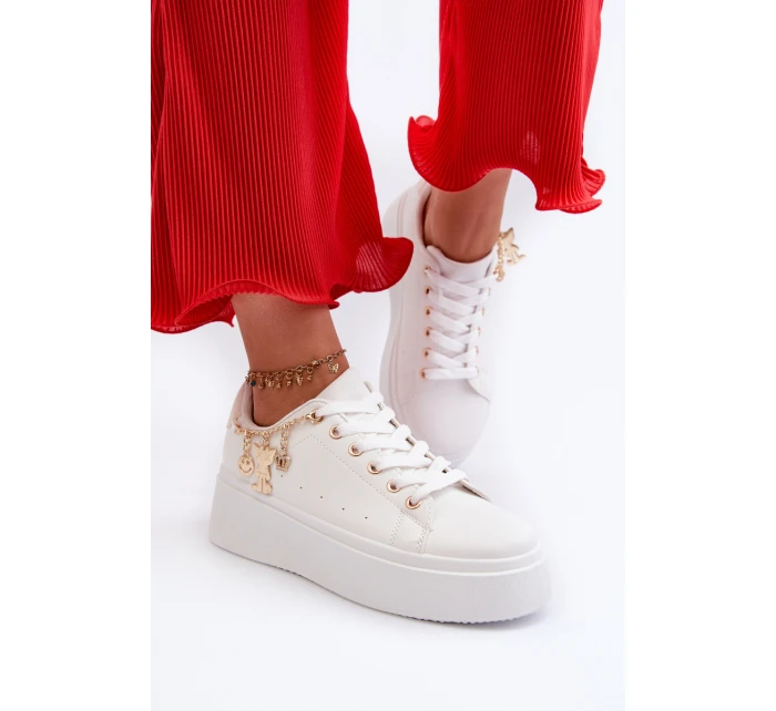 Dámské tenisky s ozdobou Bílé Celedria