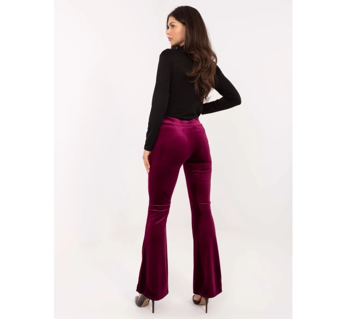 Spodnie IT SP model 21776318 bordowy - FPrice Spodnie IT SP model 21776318 bordowy - FPrice