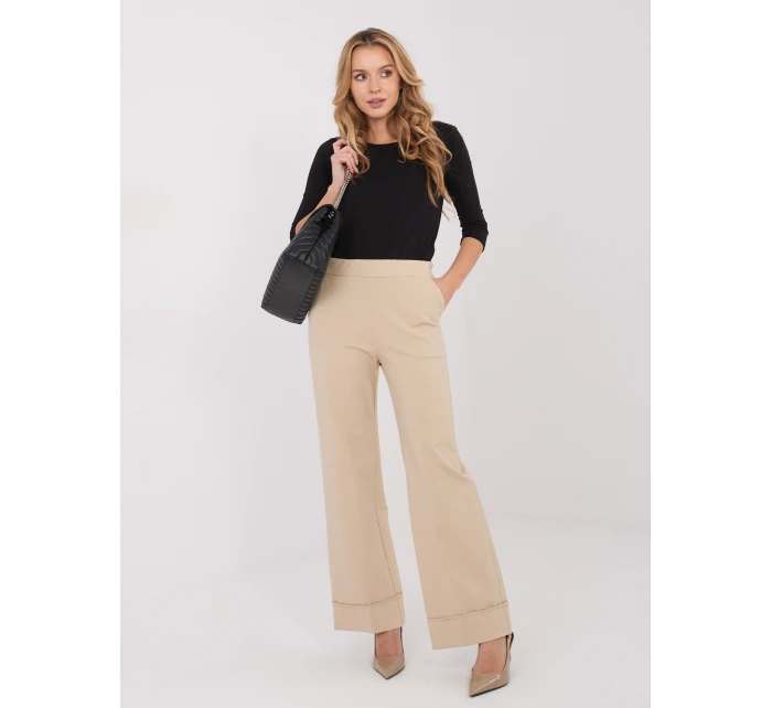 Spodnie IT SP model 21782539 beżowy - FPrice Spodnie IT SP model 21782539 beżowy - FPrice