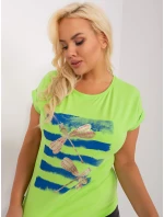 Bluzka RV BZ model 19915310 limonkowy - FPrice Bluzka RV BZ model 19915310 limonkowy - FPrice