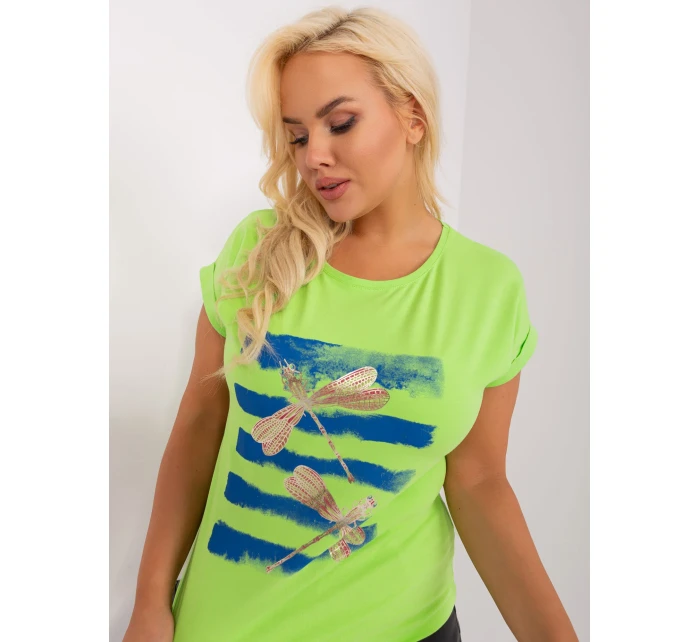 Bluzka RV BZ model 19915310 limonkowy - FPrice Bluzka RV BZ model 19915310 limonkowy - FPrice