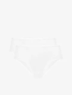 Dámské klasické kalhotky ATLANTIC 2Pack - bílé