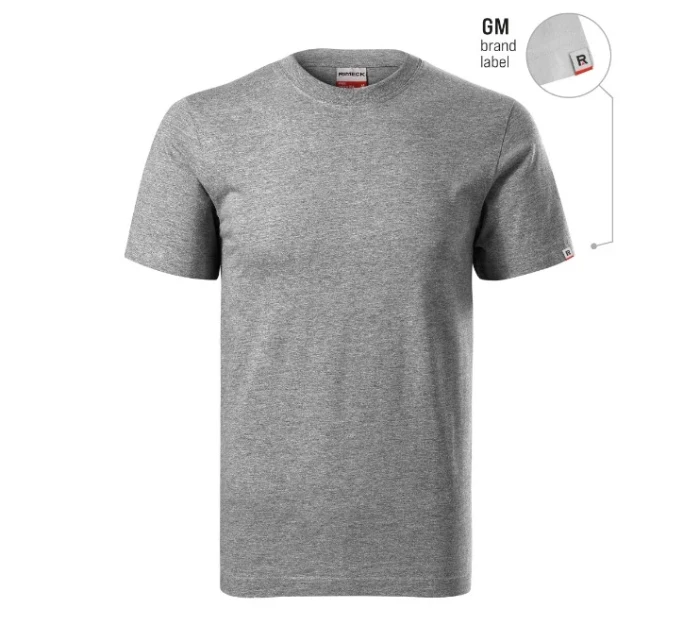 Base tričko unisex tmavě šedý melír 12 (brand label)