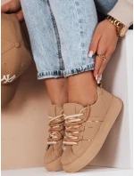 Dámské sportovní tenisky SNEAKI khaki FashionStreet ZY0824