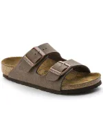 Dětské žabky Birkenstock Arizona Kids Birko-Flor Nubuck Mocha narrow (0552893) Dětské žabky Birkenstock Arizona Kids Birko-Flor Nubuck Mocha narrow (0552893)