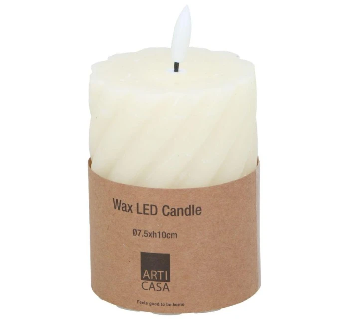 OZDOBNÁ SVÍČKA 75x100MM LED VOSK CREME OZDOBNÁ SVÍČKA 75x100MM LED VOSK CREME