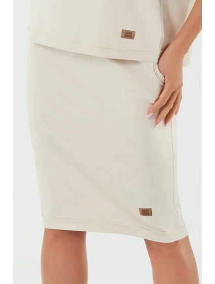 Italian Fashion Stella midi barva: béžová Italian Fashion Stella midi barva: béžová