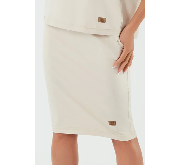 Italian Fashion Stella midi barva: béžová Italian Fashion Stella midi barva: béžová